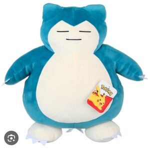 Pokémon Jumbo 18” Blue White “Snorlax” Soft and Squishy Plush Pillow Pokemon,Nwt